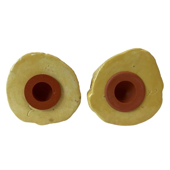 VTG ROB ROY Ceramic Yellow CORNHUSK DOLLS/Girls SALT & PEPPER Shaker Set/DECOR - Picture 12 of 12